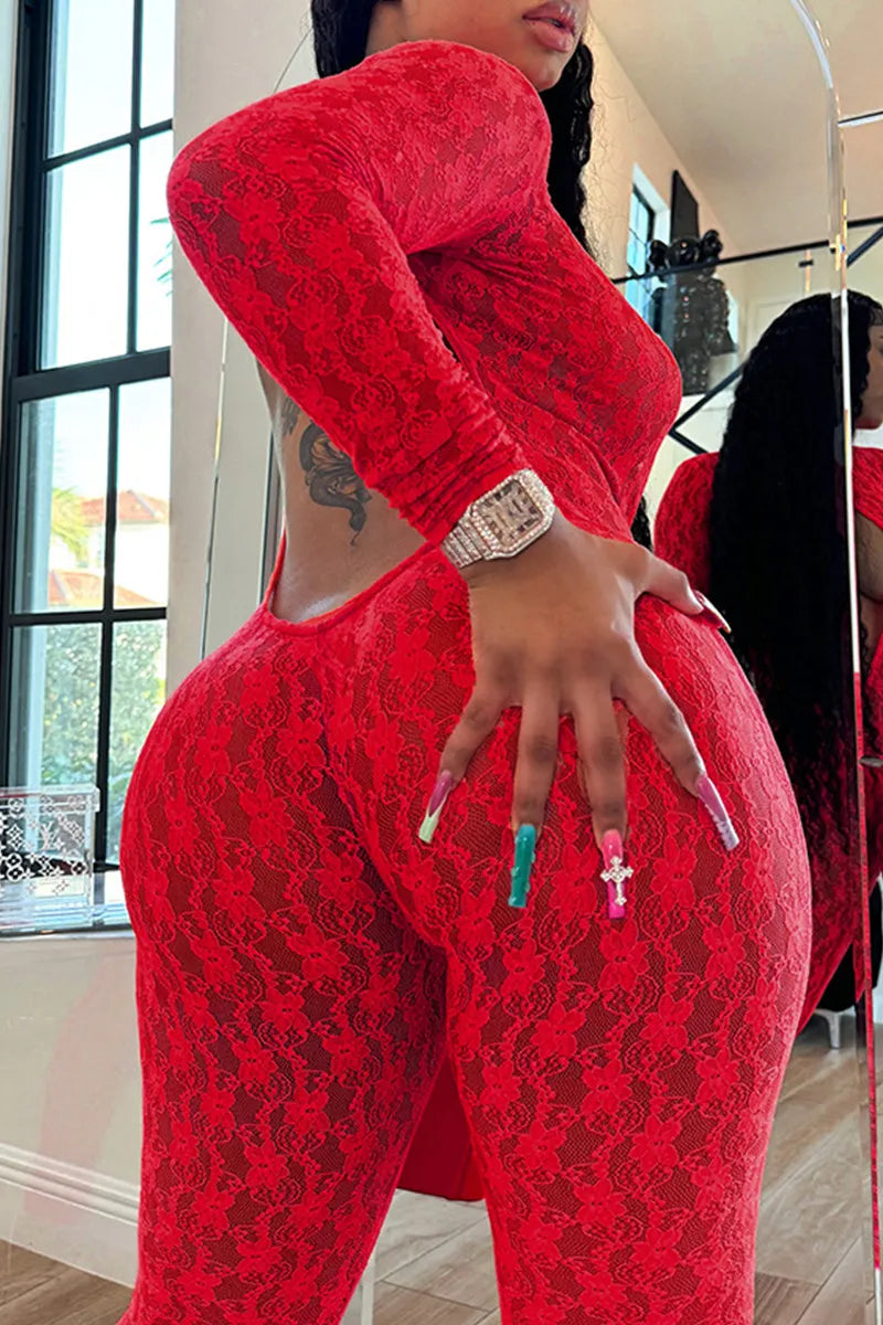 Crimson Temptation Jumpsuit
