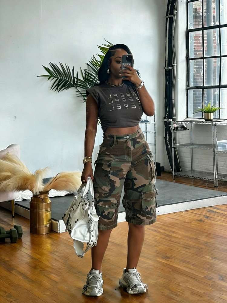 The Street Authority Camo Cargo Shorts