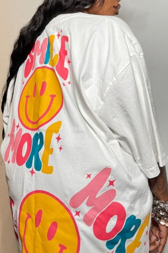 Smile More Oversized Tee